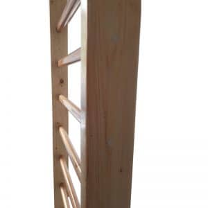 Spalier gimnastica cu laterale din brad 150/70 cm, lacuit pentru copii-0